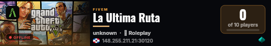 La Ultima Ruta live status badge