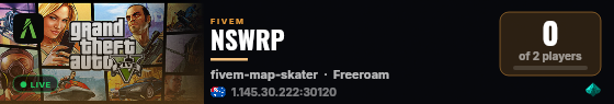 NSWRP live status badge