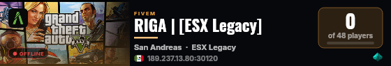 RIGA | [ESX Legacy] live status badge