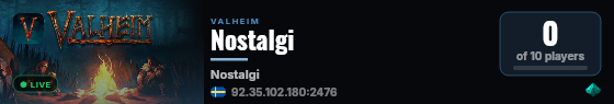 Nostalgi live status badge