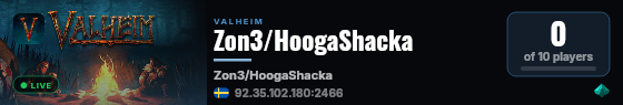 Zon3/HoogaShacka live status badge