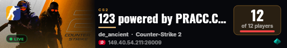123 powered by PRACC.COM powered by PRACC.COM live status badge