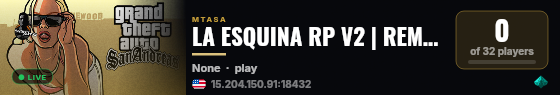 LA ESQUINA RP V2 | REMASTERIZADO | MAFIAS | 200MB | live status badge