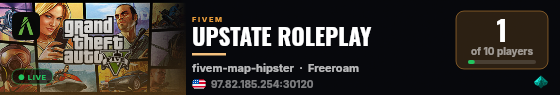 UPSTATE ROLEPLAY live status badge