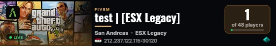 test | [ESX Legacy] live status badge