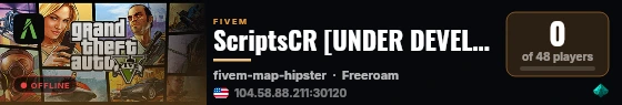 ScriptsCR [UNDER DEVELOPMENT] live status badge