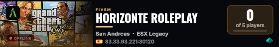 HORIZONTE ROLEPLAY live status badge