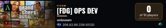 [FDG] OPS DEV live status badge