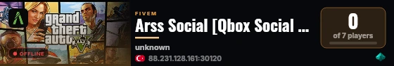 Arss Social [Qbox Social 2026] live status badge