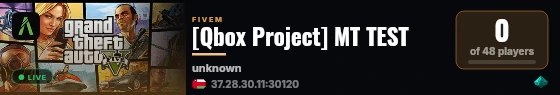 [Qbox Project] MT TEST live status badge
