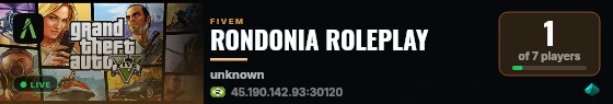 RONDONIA ROLEPLAY live status badge