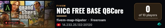 NICG FREE BASE QBCore live status badge