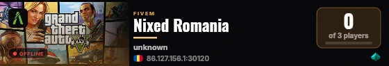 Nixed Romania live status badge