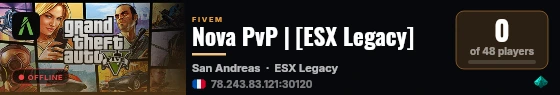 Nova PvP | [ESX Legacy] live status badge