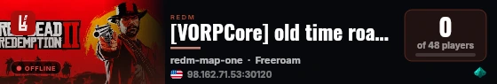 [VORPCore] old time road RP live status badge