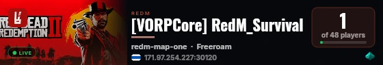 [VORPCore] RedM_Survival live status badge