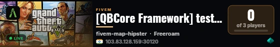 [QBCore Framework] test 2 live status badge