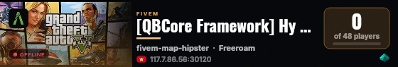[QBCore Framework] Hy City live status badge