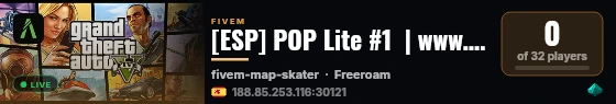 [ESP] POP Lite #1  | www.poplite.world | 🚗 Discord: discord.poplite.world |  💻 Scripts Propios   |  💊💊  Sistemas de Drogas 100% Propios 💊💊   |  🚨 Guardia Civil  y  Cruz Roja 🚨 |  🎨 Equipo de Programación y Diseño Propio  |  Admins Activos live status badge