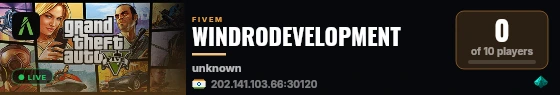 WINDRODEVELOPMENT live status badge