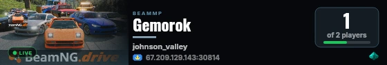 Gemorok live status badge