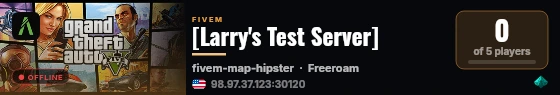 [Larry's Test Server] live status badge