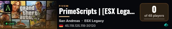 PrimeScripts | [ESX Legacy] live status badge