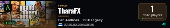 TharaFX live status badge