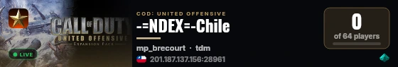 -=NDEX=-Chile live status badge