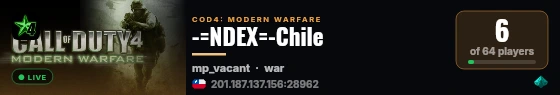 -=NDEX=-Chile live status badge