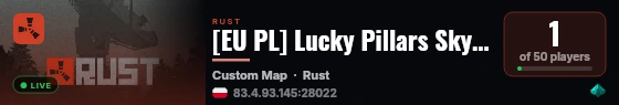 [EU PL] Lucky Pillars Sky Block | Lobby live status badge