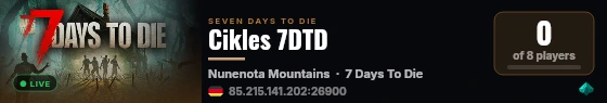 Cikles 7DTD live status badge