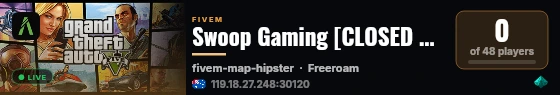 Swoop Gaming [CLOSED ALPHA] live status badge