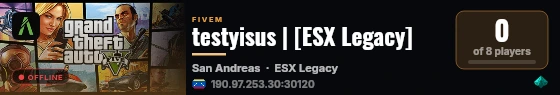 testyisus | [ESX Legacy] live status badge