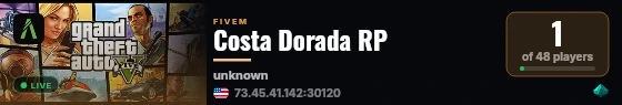 [Qbox Project] Costa dorada RP live status badge