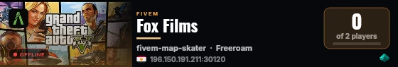 Fox Films live status badge