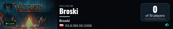 Broski live status badge