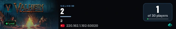2 live status badge