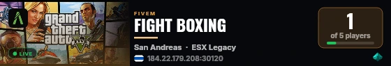 FIGHT BOXING live status badge