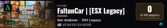 FaltonCar | [ESX Legacy] live status badge