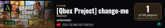 [Qbox Project] change-me live status badge