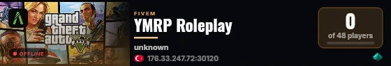 YMRP Roleplay live status badge