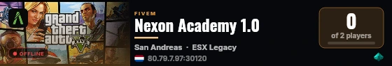 Nexon Academy 1.0 live status badge