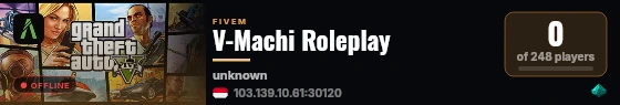 V-Machi Roleplay live status badge