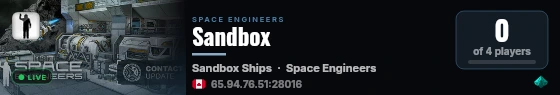 Sandbox live status badge
