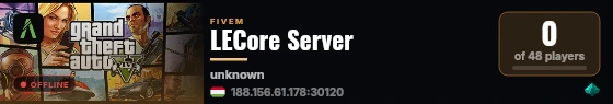 LECore Server live status badge