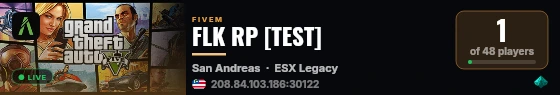 FLK RP [TEST] live status badge