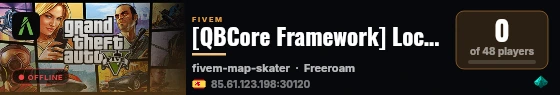 [QBCore Framework] LocalHost-QBCORE live status badge