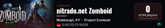 nitrado.net Zomboid live status badge