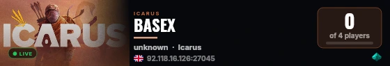 BASEX live status badge